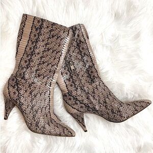 Louise et Cie Snake Print Ankle Boots